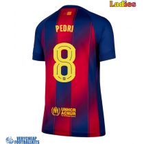 Barcelona Pedri Gonzalez #8 Replica Home Shirt Ladies 2025-26 Short Sleeve